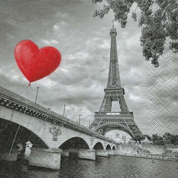 Papírové ubrousky City of love