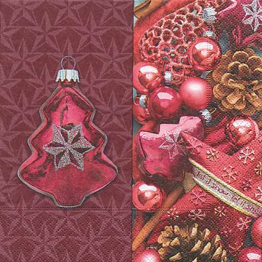 Papírové ubrousky Red Christmas 20ks