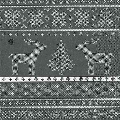 Papírové ubrousky Helene grey 20ks