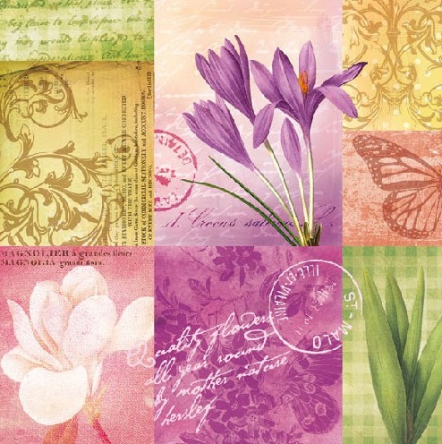 Papírové ubrousky Grandes Fleurs