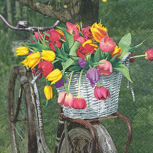Papírové ubrousky Tulip basket