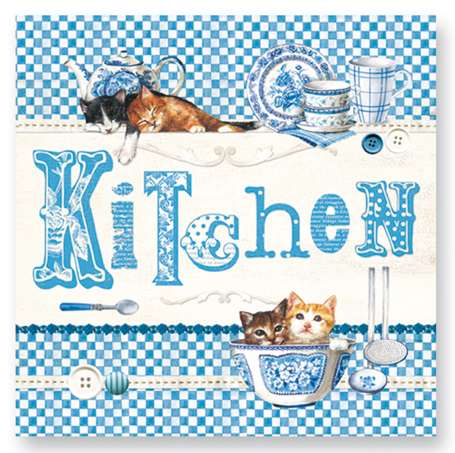 Papírové ubrousky Blue Kitchen