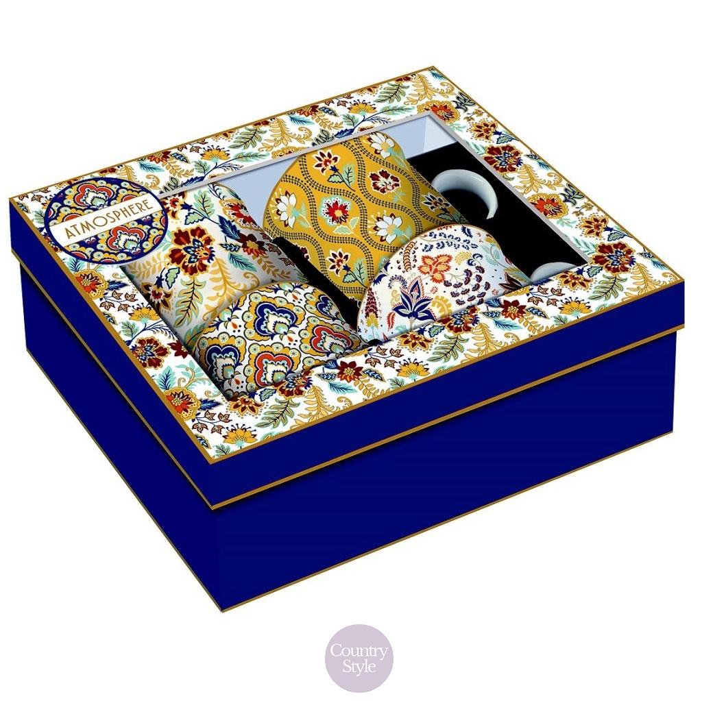 Porcelánový hrnek Paisley Abundance 300ml-sada 4ks