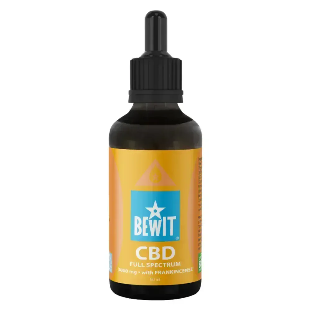 Bewit CBD Full Spectrum 3000mg Konopný olej s kadidlem 50ml