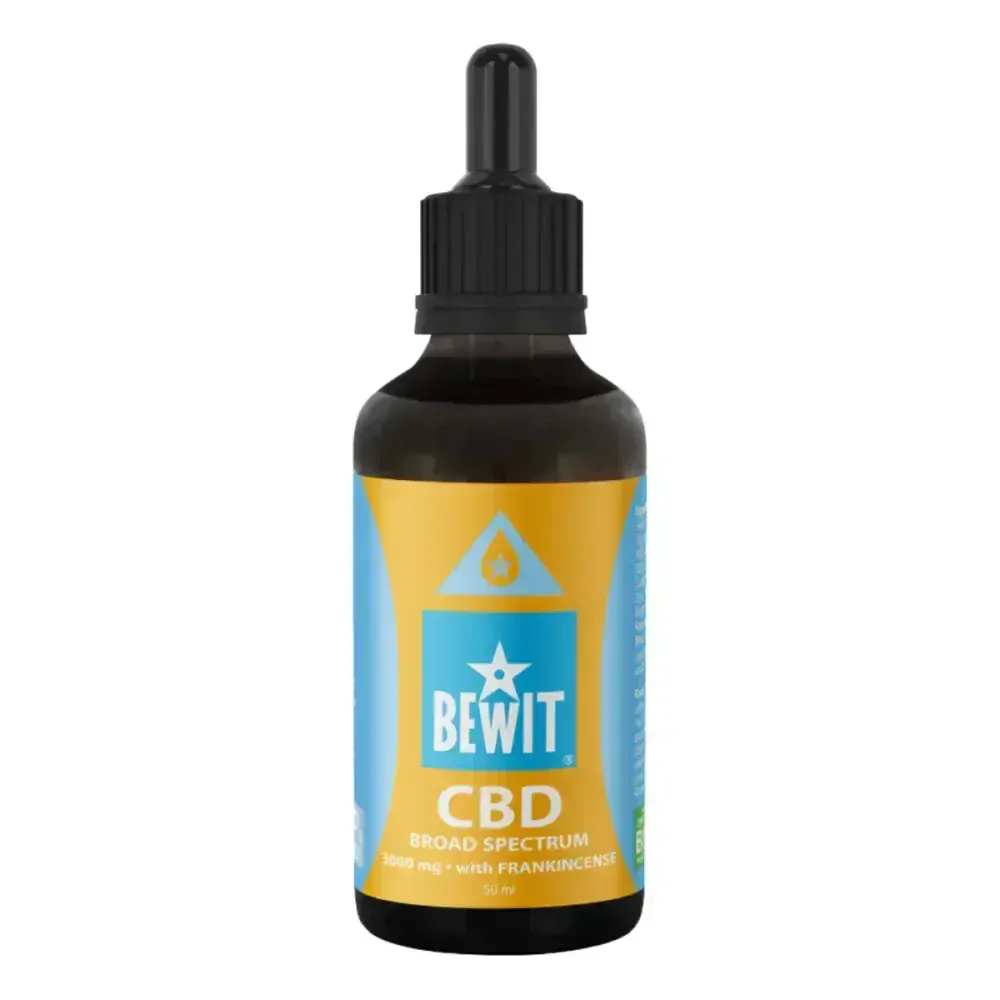 Bewit CBD Broad Spectrum 3000mg Konopný olej s kadidlem 50ml
