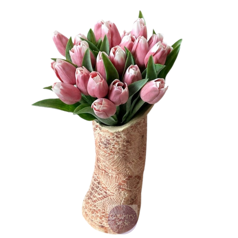 Jarní tulipán růžový žíhaný 1ks