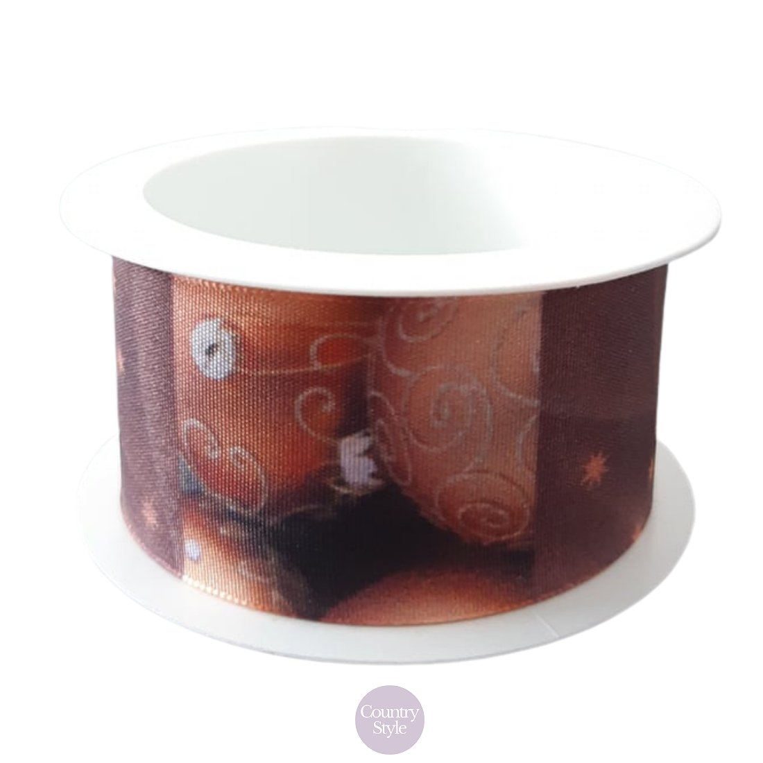 Látková stuha dekorační vánoční 2m